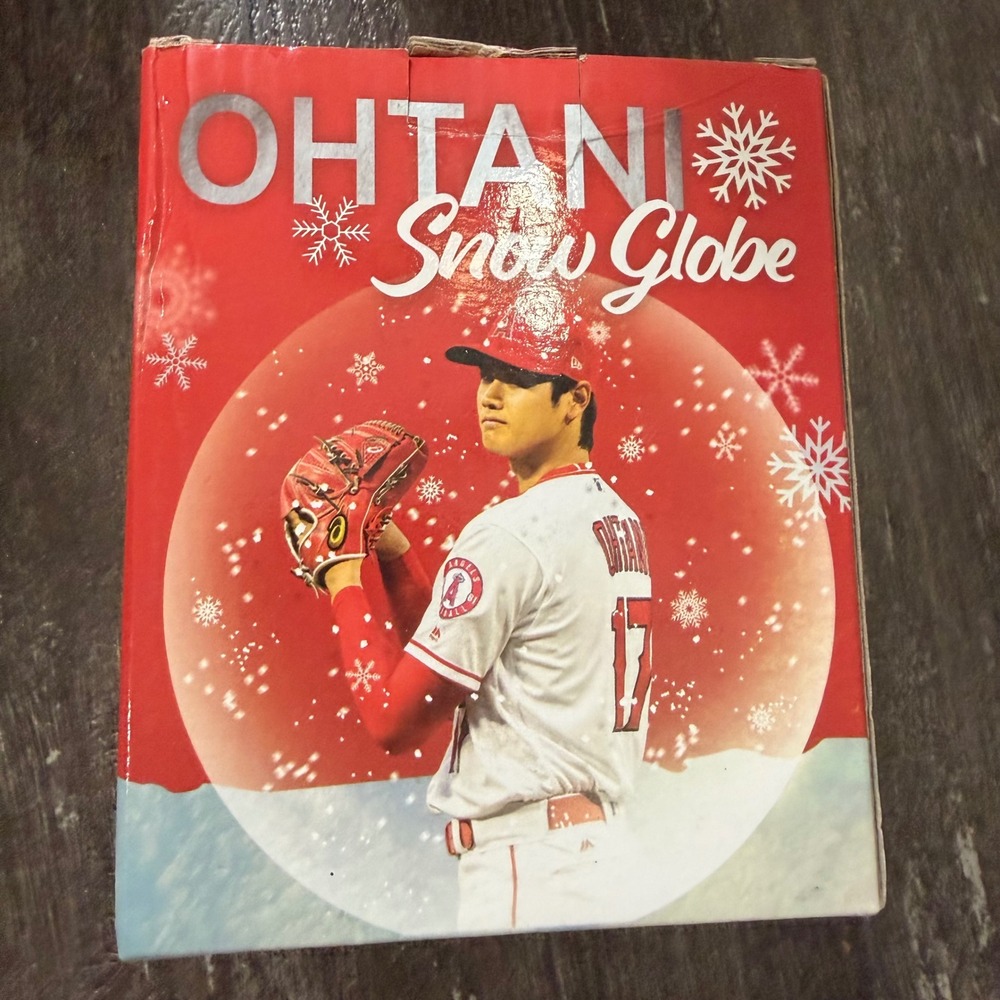 Los Angeles Angels Shohei Ohtani Snow Globe SGA Red White NEC Promo‎ 4.5"